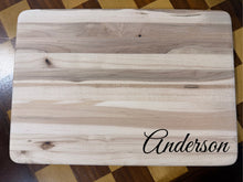 Load image into Gallery viewer, Handmade Maple Cutting Board or Charcuterie with Custom Engraved Name