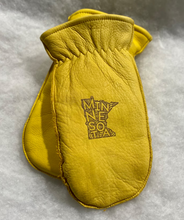 Load image into Gallery viewer, State of MN Logo Custom Engraved Leather Chopper Mittens