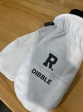 Load image into Gallery viewer, Custom Engraved White Leather Chopper Mittens