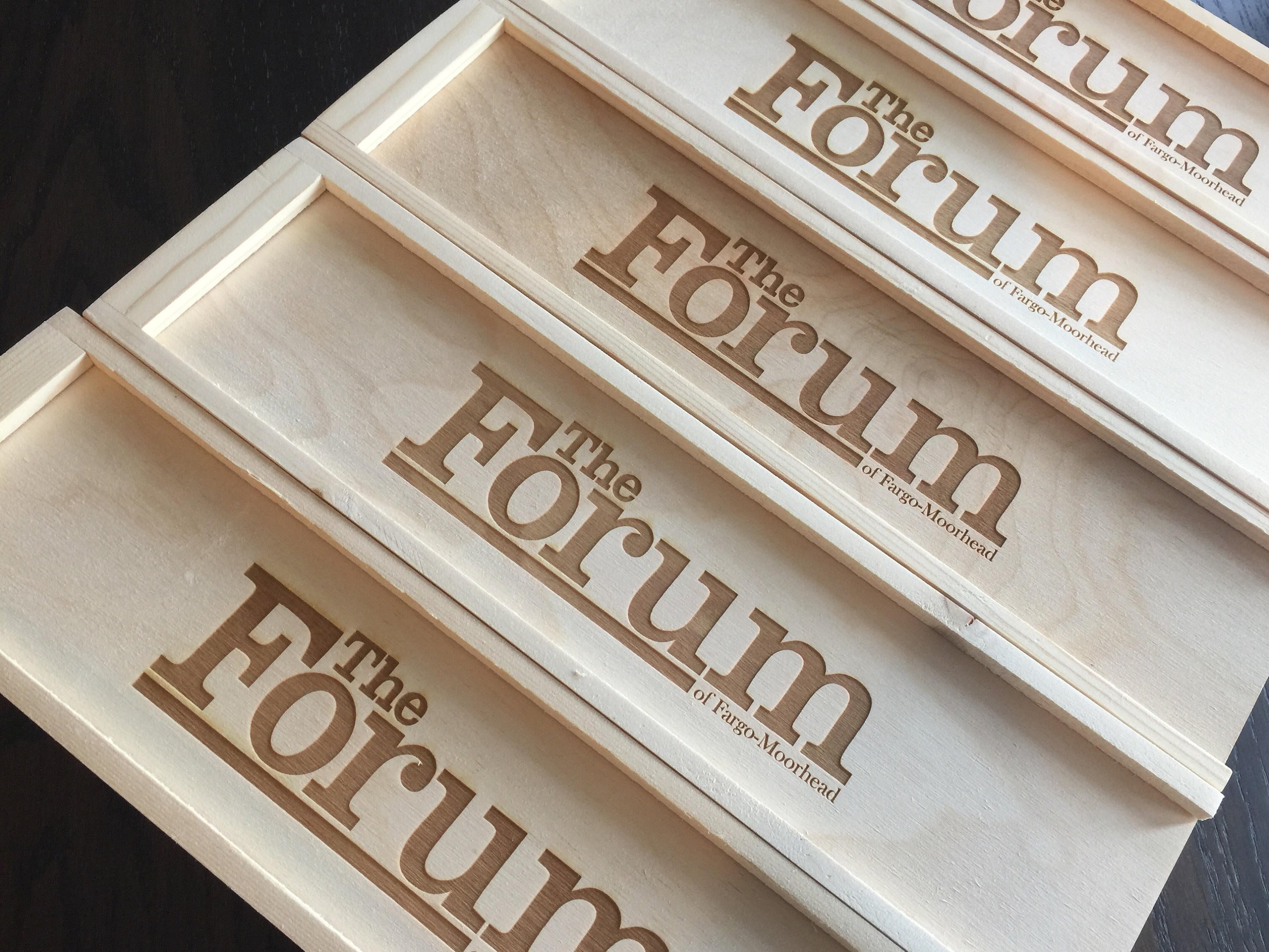 Custom Engraved Wine Box Company Logo NorthSota