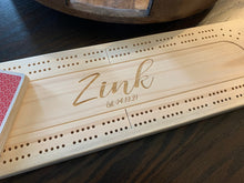 Load image into Gallery viewer, Custom Engraved Cribbage Board