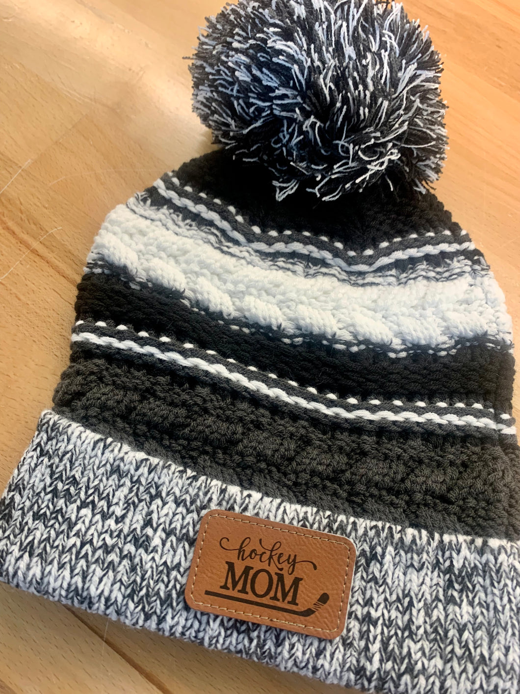 Hockey Mom Pom Beanie