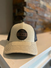 Load image into Gallery viewer, Custom Leather Patch Cap - Burlap
