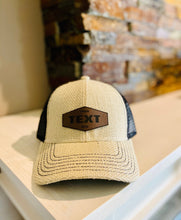 Load image into Gallery viewer, Custom Leather Patch Cap - Burlap
