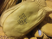 Load image into Gallery viewer, Lined Leather Chopper Mittens with Logo
